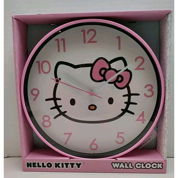 [NEW] HELLO KITTY: Wall Clock -Analog Display - Picture 1 of 6